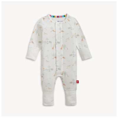 Magnetic Me Serene Safari White Modal Magnetic Grow With Me Convertible Coverall
