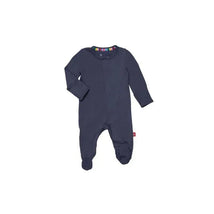 Magnetic Me - Starless Night Organic Cotton Magnetic Footie Image 1