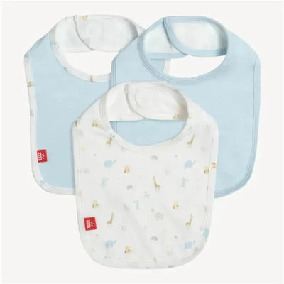 Magnificent Baby - 3Pk Blue Little Bitty Pretty One Bib Image 1