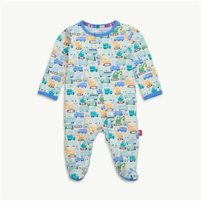 Magnificent Baby - As Truck Would Have It Bamboo Footie Image 1