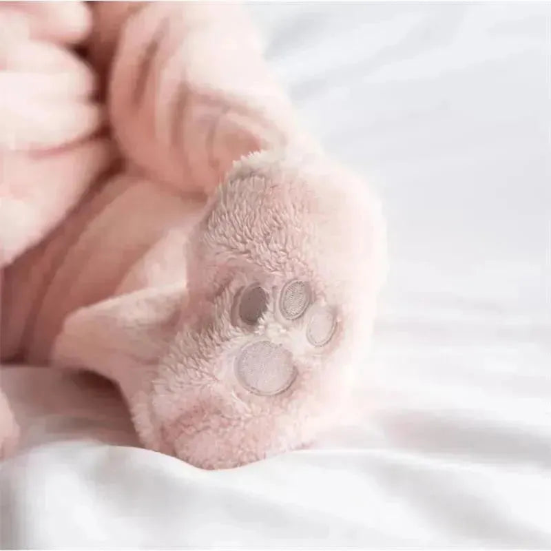 Magnificent Baby - Pink Blossom Minky Pram Sherpa Footie Image 3