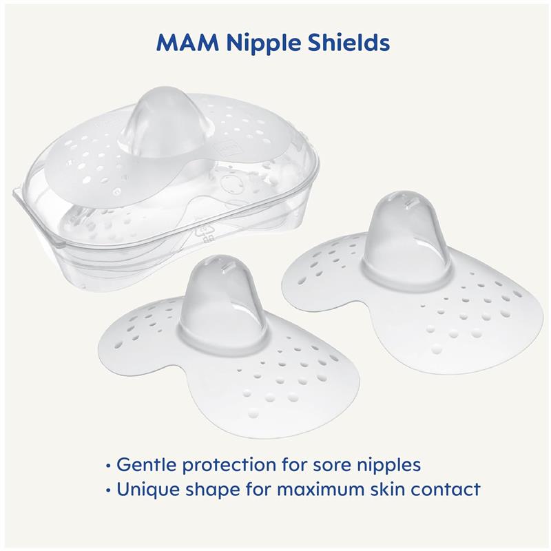 Mam - 2Pk Breastfeeding Nipple Shields Mom, 17 mm Image 3
