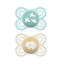 MAM 2-Pack 0-6M Perfect Pacifier - Green/Yellow Image 1