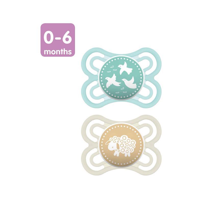 MAM 2-Pack 0-6M Perfect Pacifier - Green/Yellow Image 3