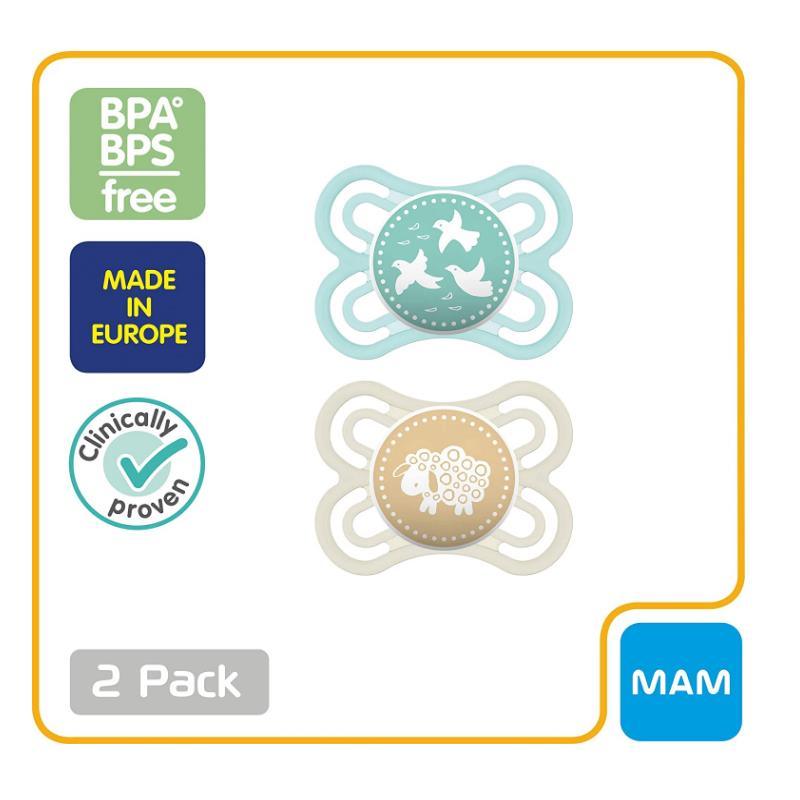 MAM 2-Pack 0-6M Perfect Pacifier - Green/Yellow Image 5