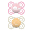 MAM 2-Pack 0-6M Perfect Pacifier - Pink/Purple Image 1