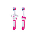 MAM 2-Pack 6+ Months Baby Toothbrush - Pink Image 1