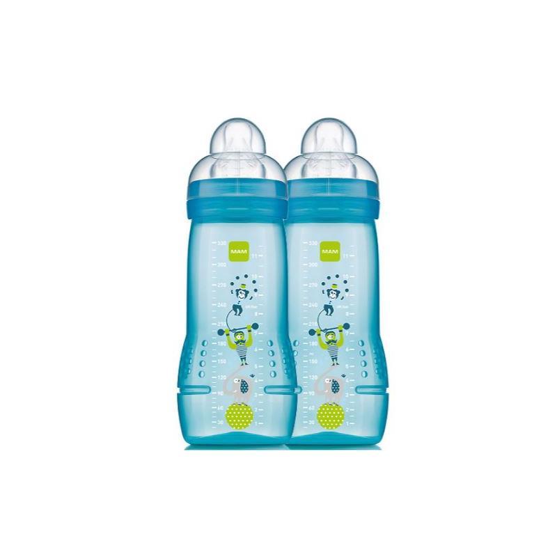Mam - 2Pk Baby Bottles Anti-Colic 11Oz (Colors May Vary) Image 2