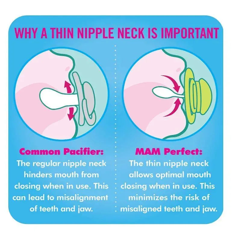 MAM 2-Pack Start Tender Newborn Pacifier - Blue/Clear Image 4