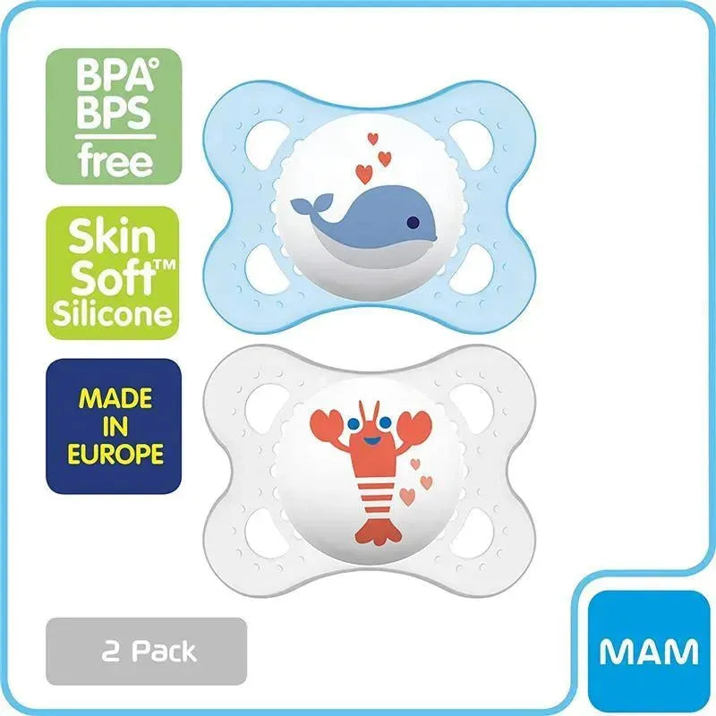 Mam - 2Pk Boy Deep Sea Pacifier, 0/6M Image 5