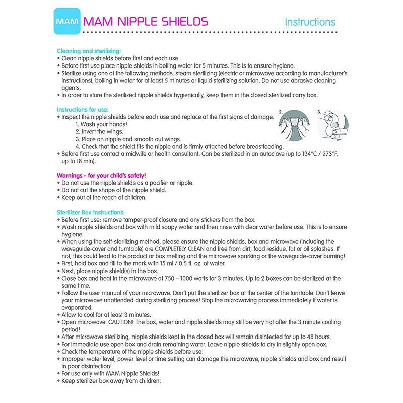 Mam - 2Pk Breastfeeding Nipple Shields, 23mm Image 8