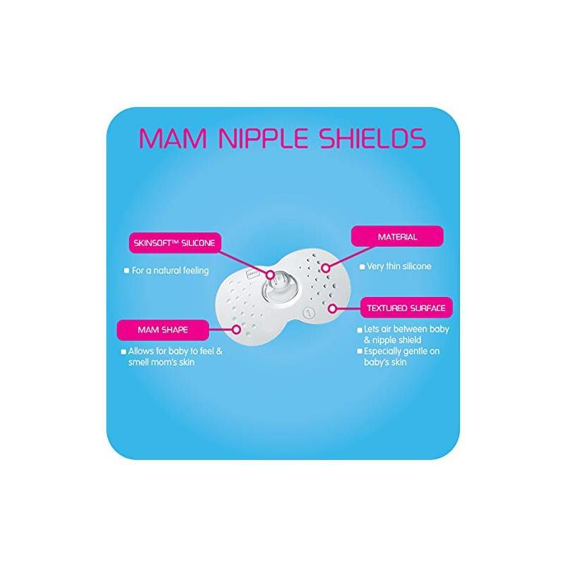 Mam - 2Pk Breastfeeding Nipple Shields, 23mm Image 5