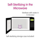 Mam - Comfort Baby Pacifier, 100% Lightweight Silicone, Sterilizer Case, Girl, 0-3 Months Image 13