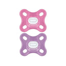 Mam - Comfort Baby Pacifier, 100% Lightweight Silicone, Sterilizer Case, Girl, 0-3 Months Image 1