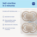 MAM 2Pk Perfect Baby Premium Pacifier 16+ Months, Extra Thin Nipple, Glows in The Dark Image 4