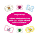 MAM 3-Pack 6+ Months Trends Pacifiers - Pink/Red/White Image 6