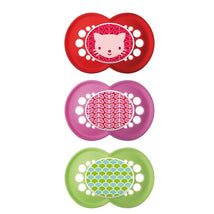 MAM 3-Pack 6+ Months Trends Pacifiers - Pink/Red/White Image 1