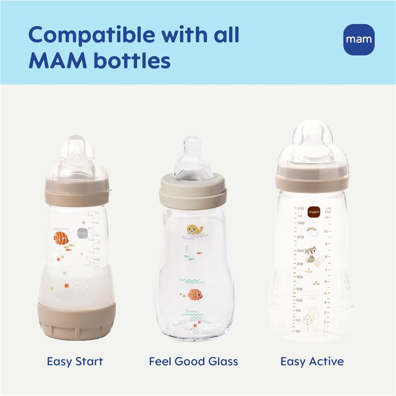 MAM 4Pk Baby Bottle Nipples Extra Fast Flow Size 4, 6M Image 5
