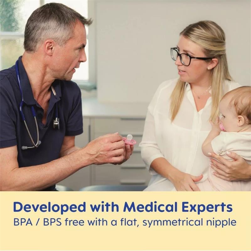 Mam - 2Pk Air Night Pacifier Girl, 16M+ Image 4