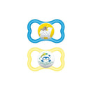MAM Air Orthodontic Pacifier, Boy, 6+ Months, 2-Count Image 1