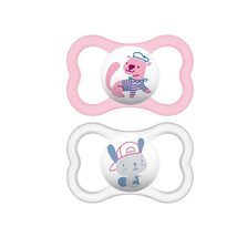 MAM Air Orthodontic Pacifier, Girl, 6+ Months, 2-Count Image 1