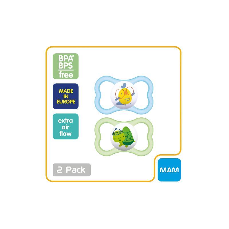 Mam Air Pacifier 6M+ Turtle & Chicken Assorted Image 3