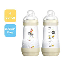 Mam - 2Pk Baby Bottles Anti Colic 9Oz, White Image 2