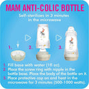 Mam - 2Pk Baby Bottles Anti Colic 9Oz, White Image 4