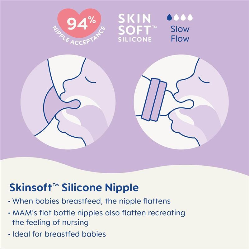 Mam - Matte Baby Essentials Set 5 Oz. & 9 Oz, Girl Image 2