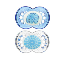 Mam Boys' Clear Pacifiers, 6M+ Image 1