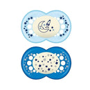 Mam Boys' Night Pacifiers, 6M+ Image 1