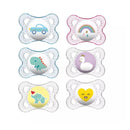 Mam Clear Orthodontic Pacifier, 3-Pack, 0-6 Months, Colors May Vary Image 1