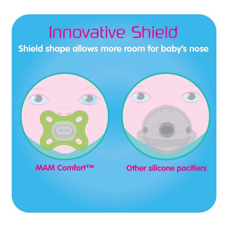 Mam Comfort Green 2Pk Pacifier, Newborn Image 6