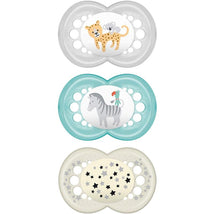 Mam - 3Pk Original Day & Night Baby Pacifier, Glows in The Dark, 6/16M Image 1