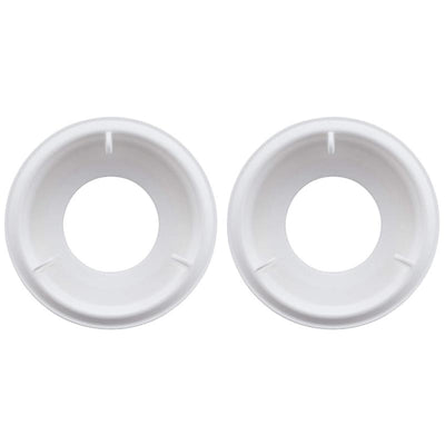 Two white valve replacements for Mam Easy Start anti-colic baby bottles, designed to reduce colic and improve feeding.