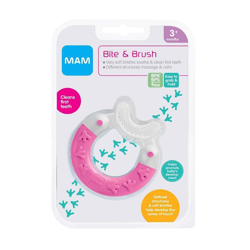 Mam Girl Bite & Brush Teether, 3M+ Image 2