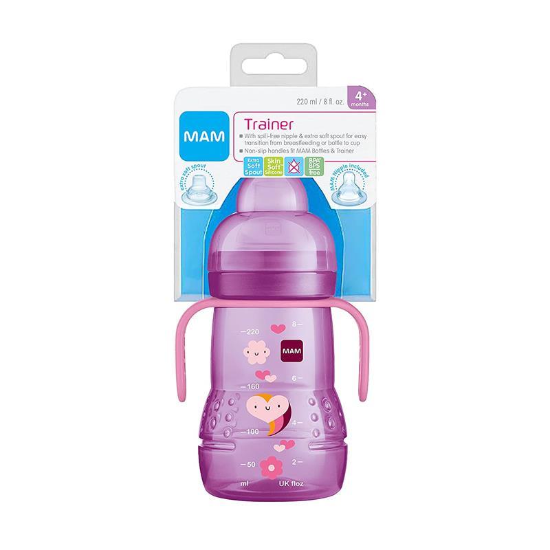Mam - Girl Trainer Cup 8Oz, Pink, 4M+ Image 3
