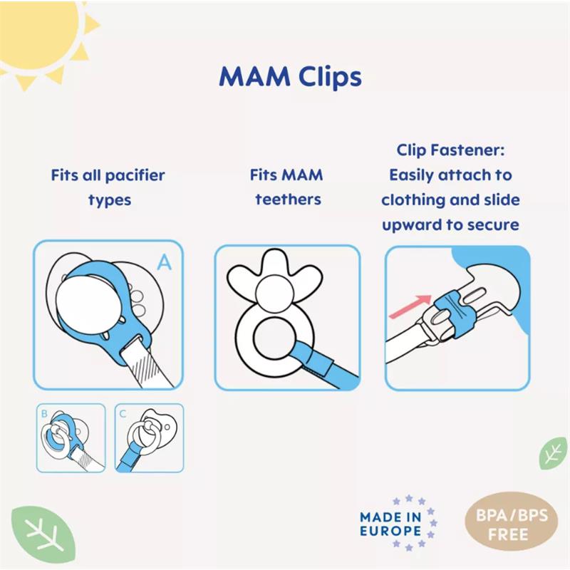 Mam Girls' Double Clip, I Love Mommy Image 3