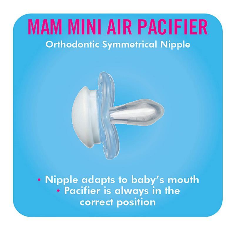 Mam Girls' Mini Air Pacifiers, 0-6M Image 6