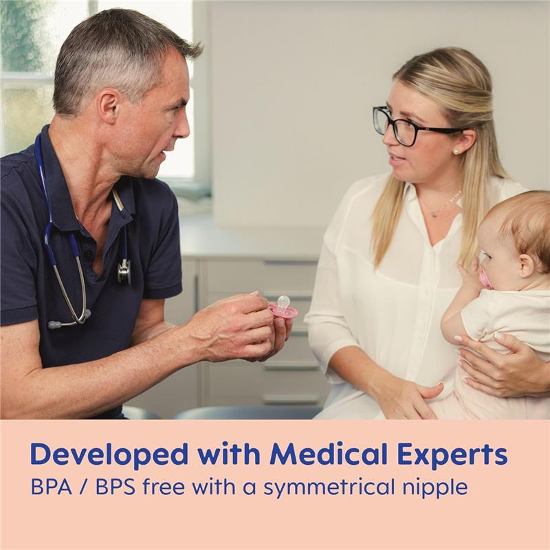 Mam - 2Pk Mini Air Pacifier Sensitive Skin Girl, 0/6M Image 2