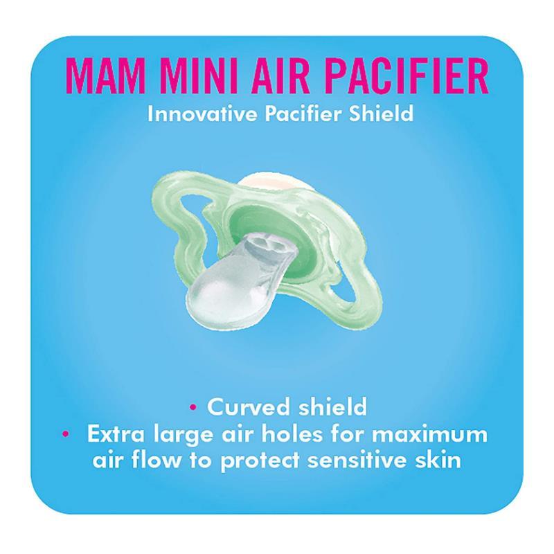 Mam Girls' Mini Air Pacifiers, 0-6M Image 5
