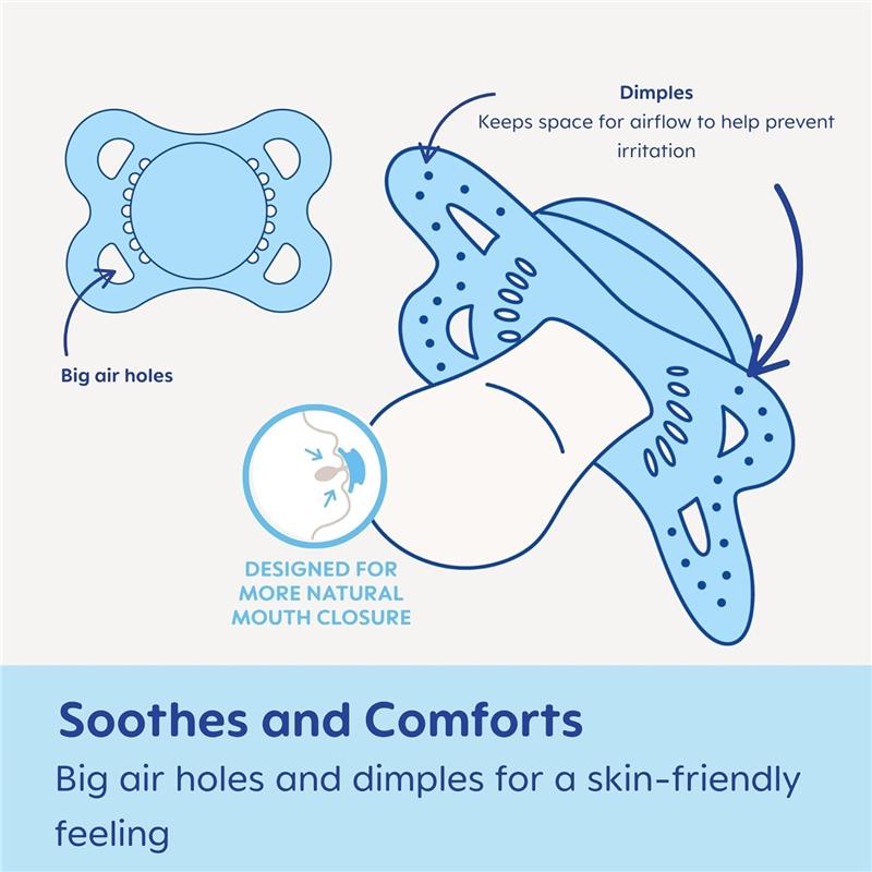 Mam - 2Pk Original Night Silicone Pacifier Girl, 0/6M Image 5