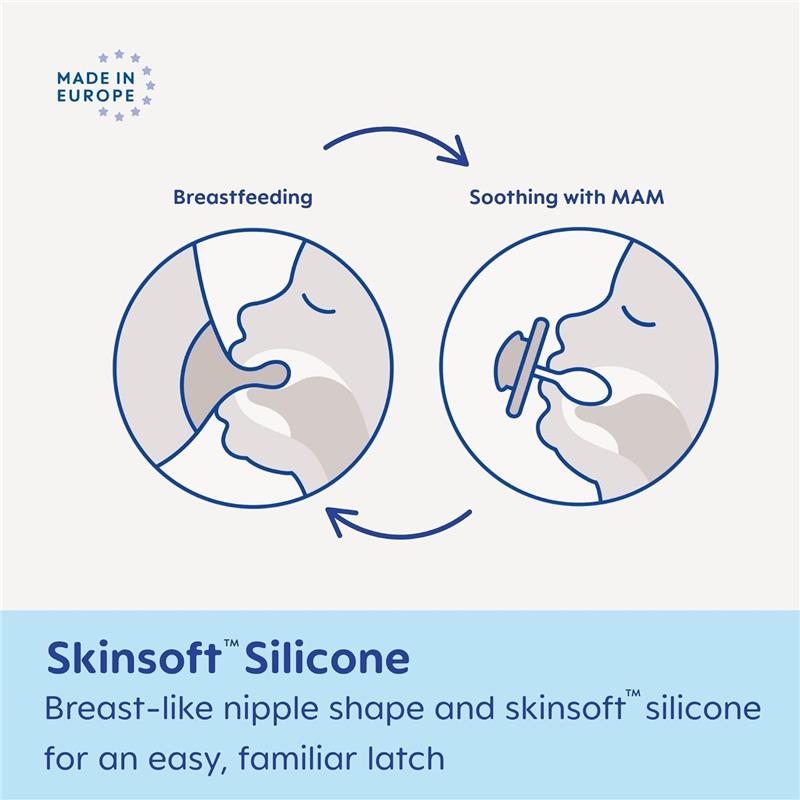 Mam - 2Pk Original Night Silicone Pacifier Girl, 0/6M Image 7