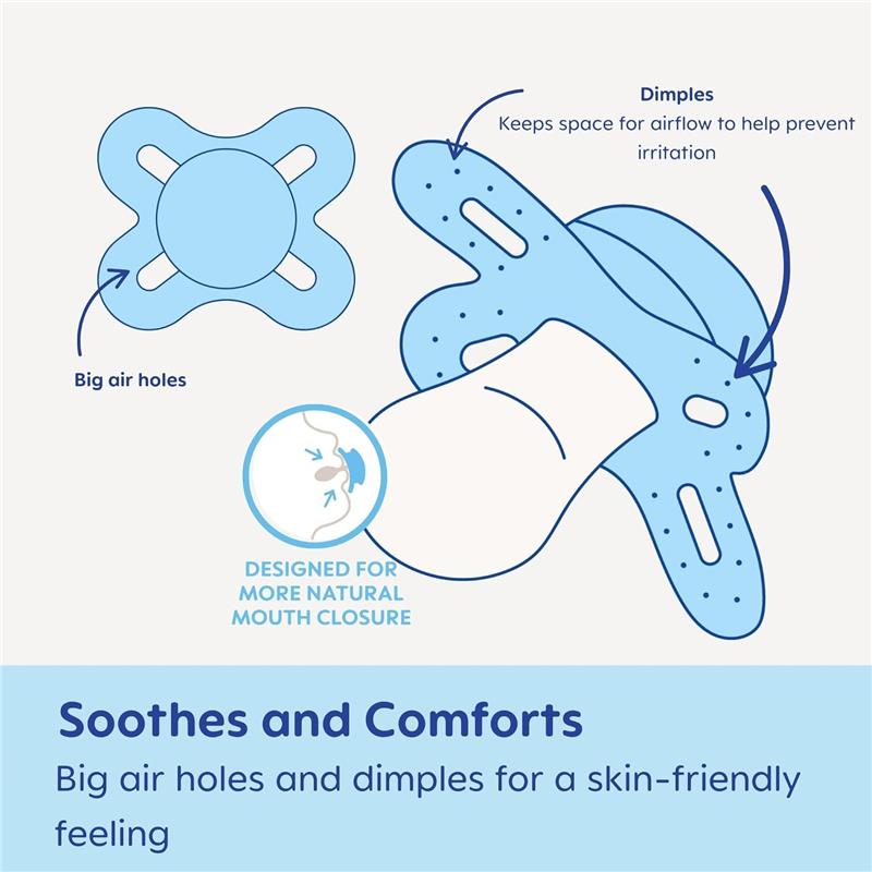 Mam - 2Pk Original Start Matte Baby Pacifiers Girl, 0/3M Image 4