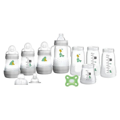 Mam - 15Pk Grow with Baby Gift Set Anti-Colic Bottles & Silicone Nipples SkinSoft Image 1