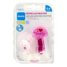 Mam I Love Mommy/Daddy Assorted Mam Pacifier 1Pk  Image 1