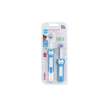 MAM Learn to Brush Baby Toothbrush Set 5+M - Blue Image 1