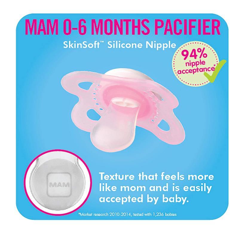 Mam Love & Affection Pacifier 2Ct - Daddy 0 - 6 M Boy Image 3