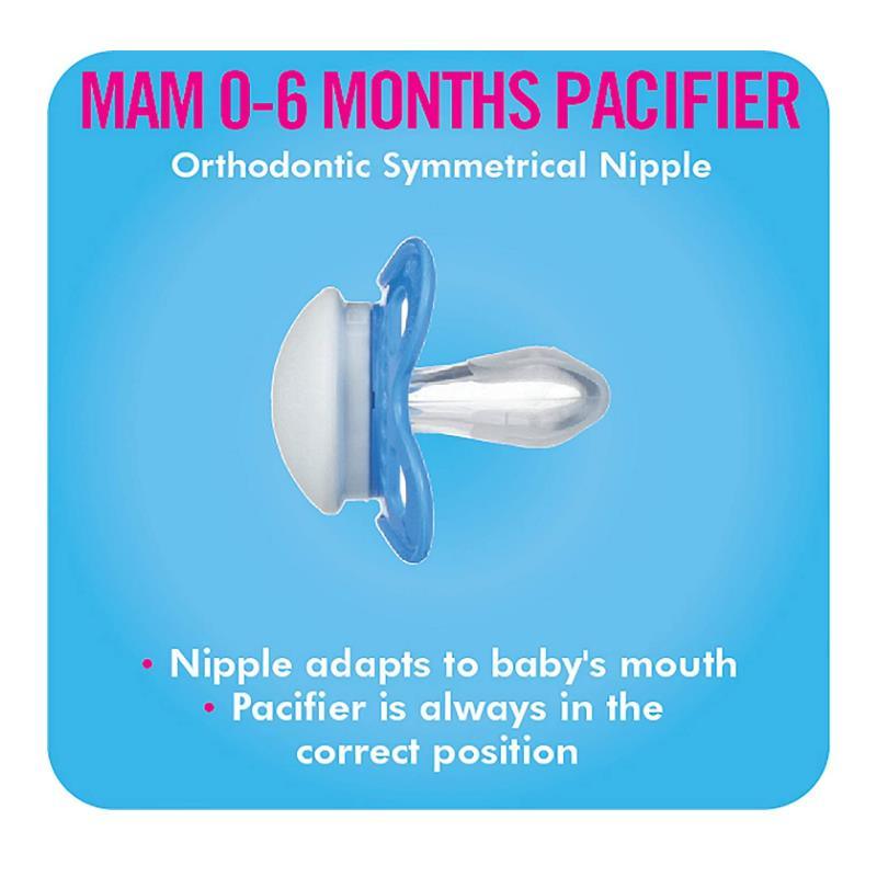 Mam Love & Affection Pacifier 2Ct - Daddy 0 - 6 M Boy Image 4