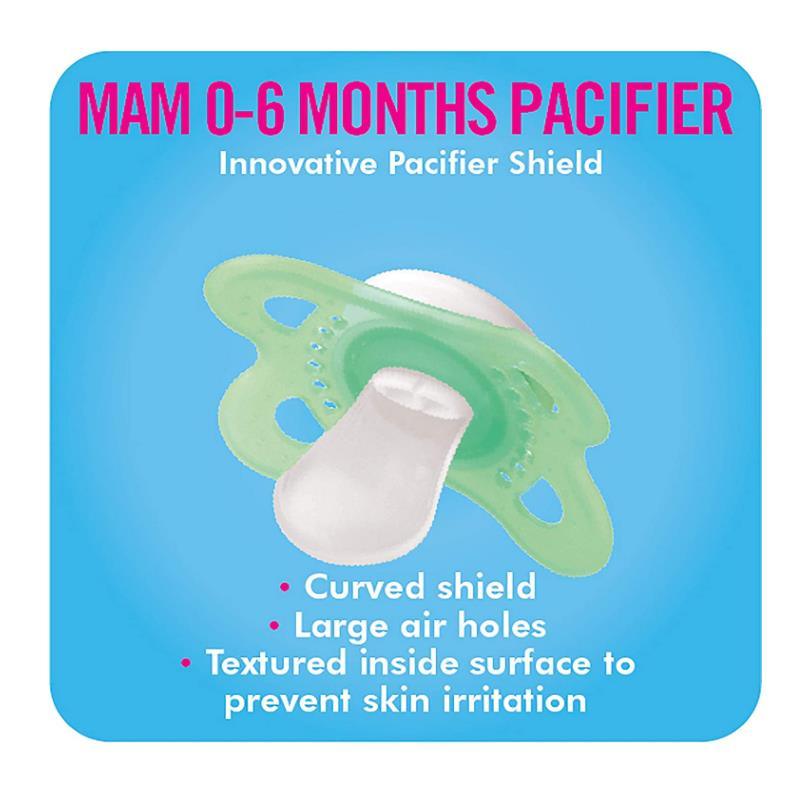 Mam Love & Affection Pacifier 2Ct - Daddy 0 - 6 M Girl Image 5